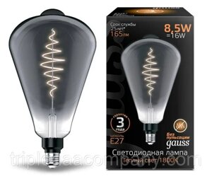 Лампа Gauss LED Filament ST164 8.5W Е27 165lm 1800К gray flexible 157802005