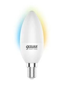 Лампа Gauss Smart Home С37 5W 470lm 2700-6500К Е14 изм. цвет. темп. диммирование LED 1110112