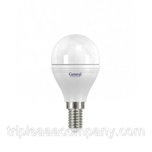 Лампа GLDEN-G45F-8-230-E14-2700 (шар матовый)