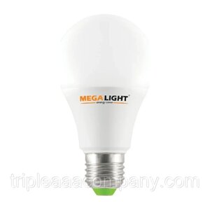 LED лампа A60 "standart" 10W 900lm 230V 2700K E27 megalight (10/100) NEW