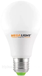 LED лампа A60 "standart" 10W 900lm 230V 4000K E27 megalight (100)