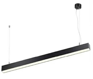 LED светильник линейный подвесной матовый (черный) 70W 120 ° 36х54х2000 4000к