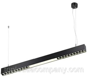 LED светильник линейный подвесной с линзой (черный) 40W 120 ° 36х54х1200 4000к