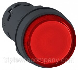 Моноблочная кнопка с подсветкой, красный,22, пружинный возврат, 24 V AC/DC, 1 НО XB7NW34B1