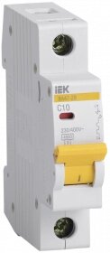 MVA20-1-010-C IEK выключатель автоматический ва47-29 1р 10а 4,5ка с IEK