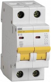 MVA20-2-016-B IEK выключатель автоматический ва47-29 2р 16а 4,5ка в IEK