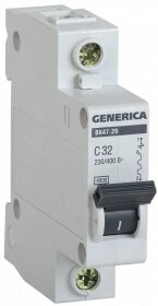 MVA25-1-032-C IEK выключатель автоматический ва47-29 1р 32а 4,5ка с generica