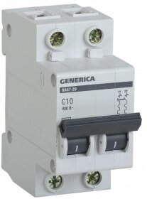 MVA25-2-010-C IEK выключатель автоматический ва47-29 2р 10а 4,5ка с generica