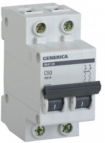 MVA25-2-050-C IEK выключатель автоматический ва47-29 2р 50а 4,5ка с generica