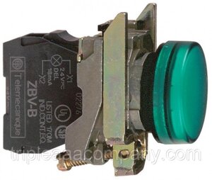 Сигнальная лампа ø 22 - IP65 - зеленый - LED - 230-240в - клеммы - ATEX XB4bvm3EX