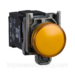 Сигнальная лампа 22 мм светодиод желтая XB4BV5B5