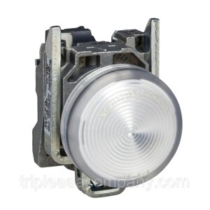 Сигнальная лампа, металл, белый,22, гладкая линза, встроенный светодиод, 230240 VAC XB4BVM1