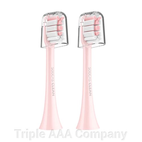 Сменные зубные щетки для Soocas (2шт в комплекте) Розовый