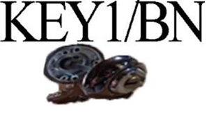 Вертушка ключ круглый черный KEY14/BN