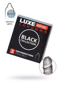 Презервативы черного цвета LUXE ROYAL BLACK collection