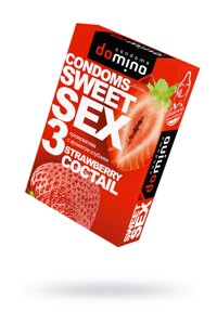 Презервативы оральные Strawberry cocktail SweetSex, DOMINO