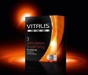 Презервативы Vitalis Premium Stimulation&Warming - с согревающим эффектом