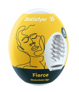 Satisfyer Egg Single яйцо мастурбатор, рельеф Fierce