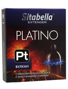Стимулирующий презерватив с усиками Sitabella Extender Platino - Вулкан