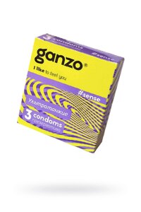 Тонкие презервативы Ganzo Sense