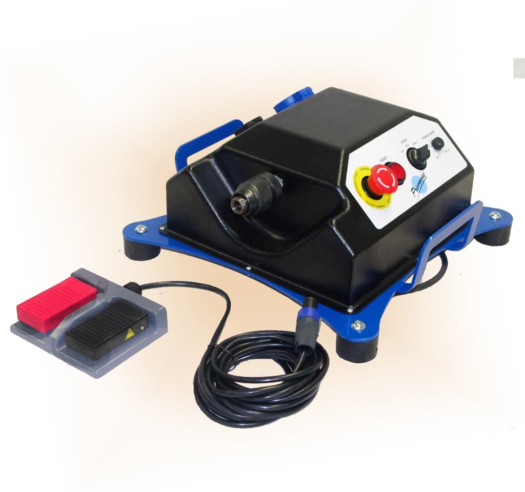 Электрическая машина E-BOX с педальным проводным пультом ДУ от компании ООО "Веконт-М" Оборудование для очистки вентиляции Pressovac - фото 1