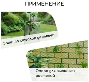 Садовая сетка квадратная 15х15, 1,0х10м Зеленый луг "Удачная"