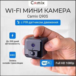 Новая IP WiFi мини видеокамера Camix Q90S Fowl с PIR-датчиком движения, микро камера видеонаблюдения