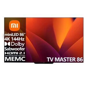 Телевизор Xiaomi TV MASTER 86" miniLED [86"(218см) 4К 144Гц]