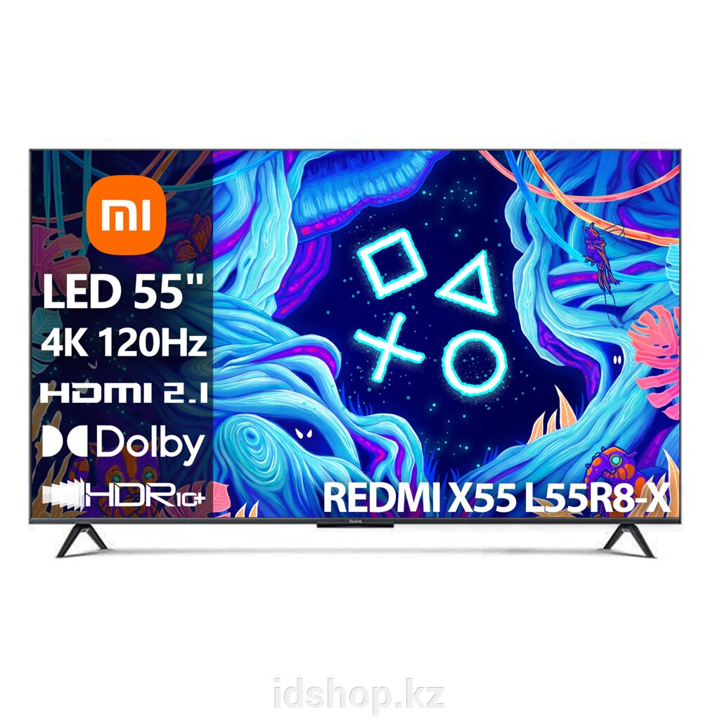 Телевизор Xiaomi Redmi X55 [55"(140см) 4К 120Гц] от компании ТОО "iD Shop (айДи Шоп)" - фото 1