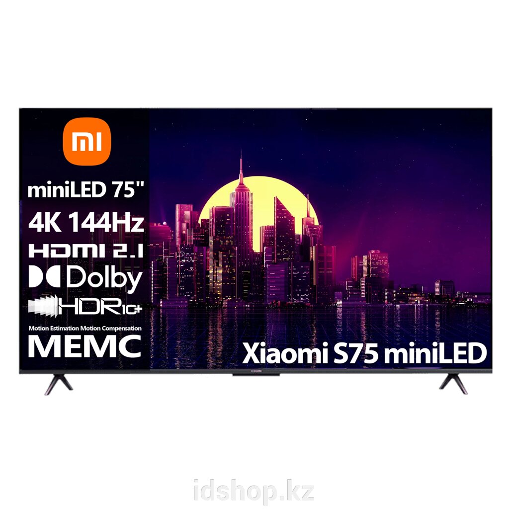 Телевизор Xiaomi S75" miniLED [75"(191см) 4К 144Гц] от компании ТОО "iD Shop (айДи Шоп)" - фото 1