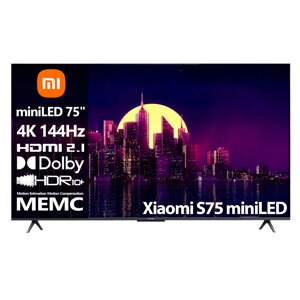 Телевизор Xiaomi S75" miniLED [75"191см) 4К 144Гц]