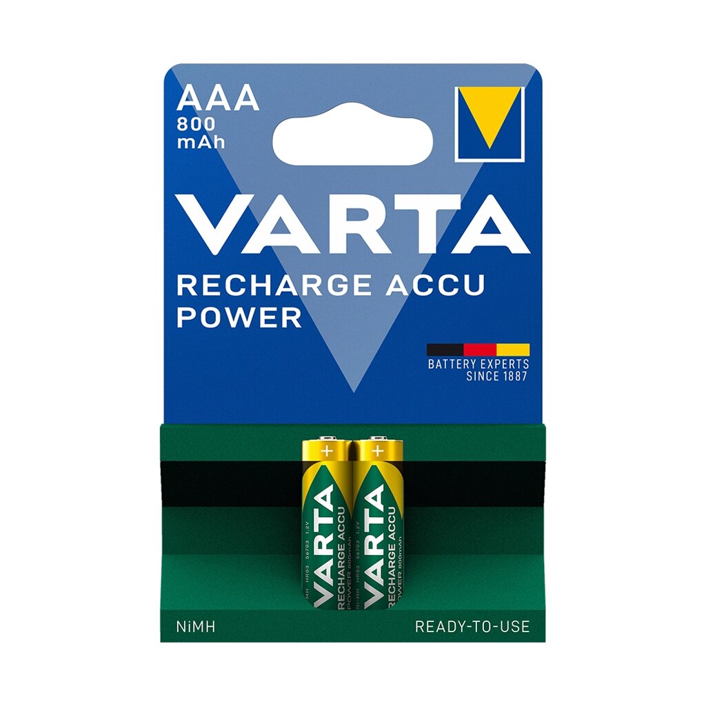 Аккумулятор VARTA R2U Micro 1.2V - HR03/AAA 800 мАч (2 шт) от компании turan - фото 1