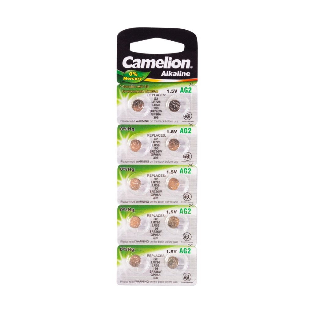 Батарейка CAMELION Alkaline AG2-BP10(0%Hg) 10 шт. в блистере от компании turan - фото 1