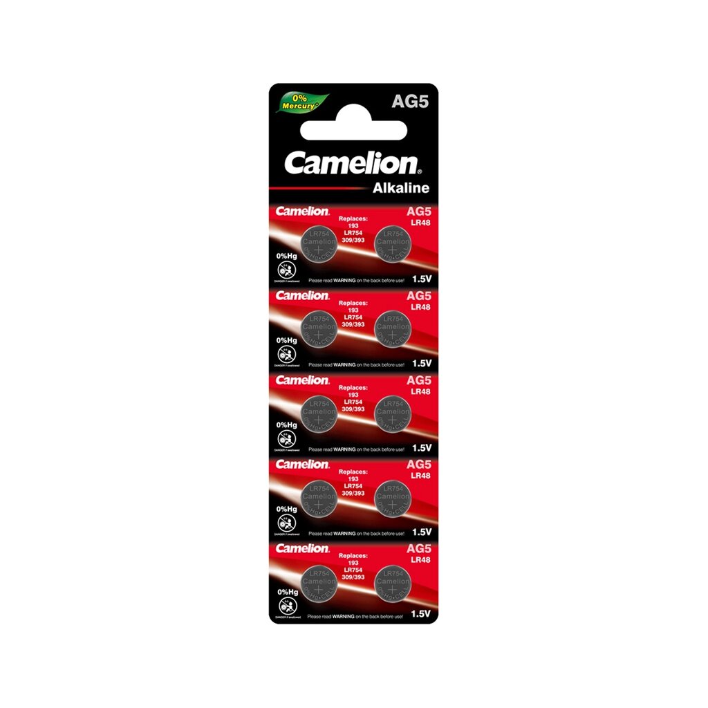 Батарейка CAMELION Alkaline AG5-BP10(0%Hg) 10 шт. в блистере от компании turan - фото 1