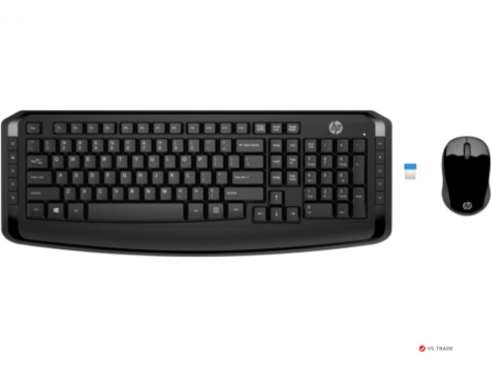 Беспроводная клавиатура и мышь HP Wireless Keyboard and Mouse 300, 3ML04AA от компании turan - фото 1