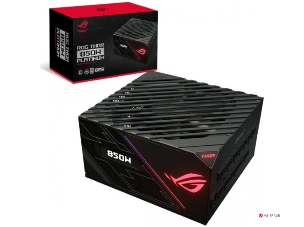 Блок питания ASUS ROG-THOR-850P2-GAMING, 850W/ATX12V/13.5cm/EU/80+Platinum, Full modular, ROG-THOR-850P2 от компании turan - фото 1