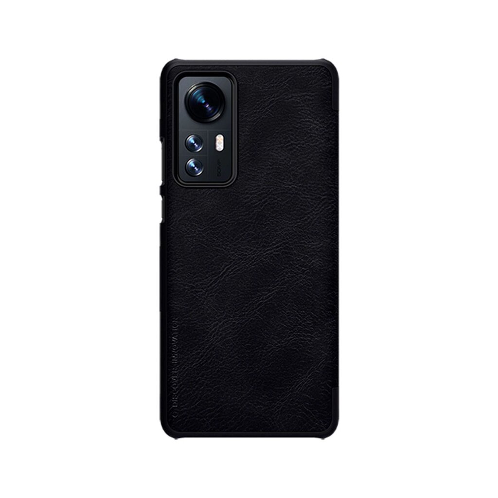 Чехол для телефона NILLKIN для Xiaomi 12/12X QLC-01 Qin Leather Case Чёрный от компании turan - фото 1