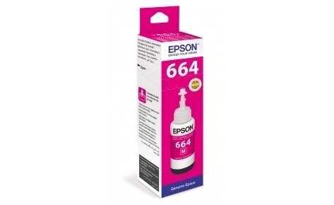 Чернила Epson C13T66434A L100/110/120/1300/132/200/210/222/300/312/350/355/362/366/456/550/555/566 пурпурный от компании turan - фото 1