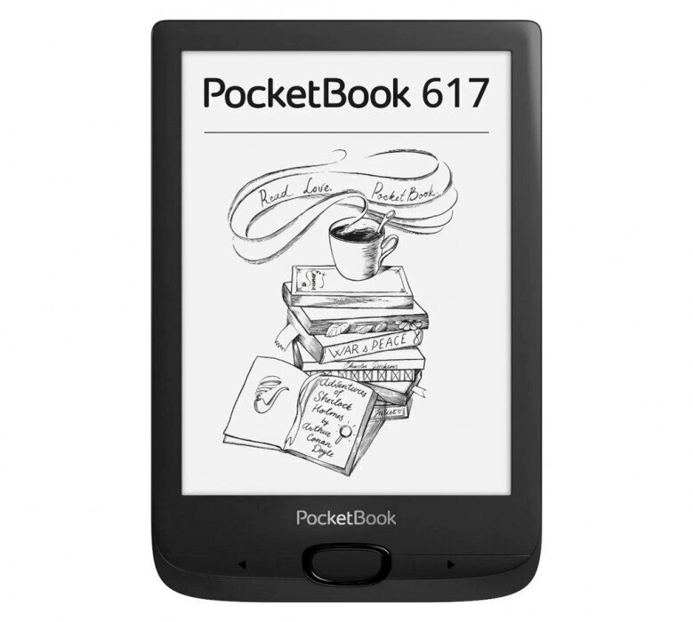 Электронная книга PocketBook PB617-P-CIS черный от компании turan - фото 1