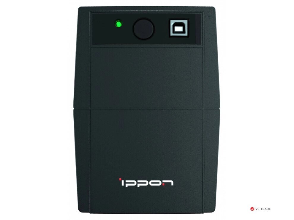 ИБП Ippon Back Basic 650S Euro, 650VA, 360Вт, AVR 162-285В, 3хEURO, управление по USB, без комлекта кабелей от компании turan - фото 1