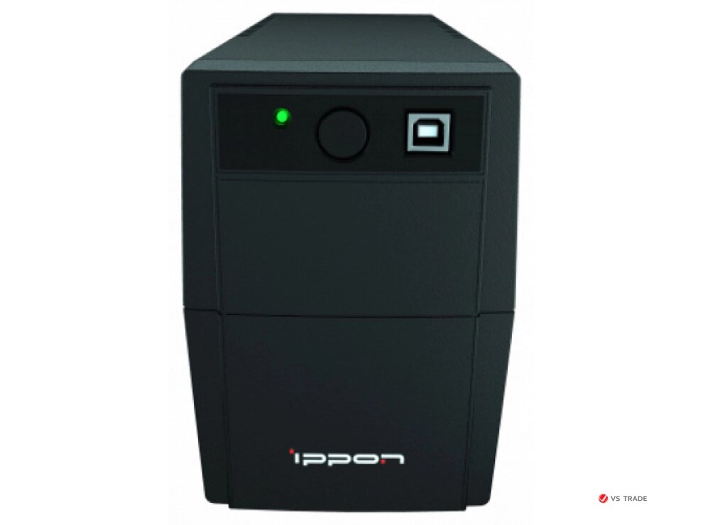 ИБП Ippon Back Basic 650S Euro, 650VA, 360Вт, AVR 162-285В, 3хEURO, управление по USB, без комлекта кабелей от компании turan - фото 1