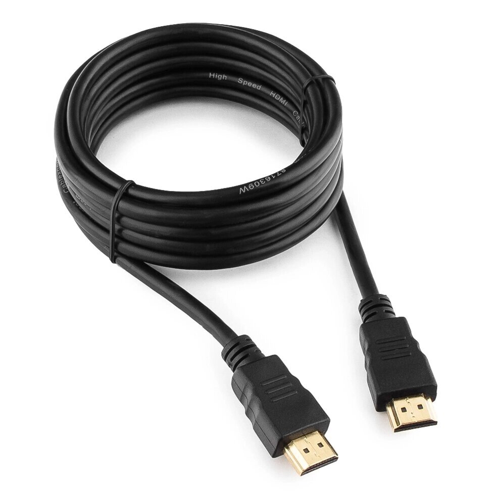 Кабель HDMI Cablexpert CC-HDMI4-10, 3.0м, v2.0, 19M/19M, черный, позол. разъемы, экран, пакет от компании turan - фото 1