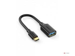 Кабель ugreen US154 USB-C male to USB 3.0 A female cable (black)