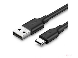 Кабель ugreen US287 USB 2.0 - USB type-C, 2M, black, 60118