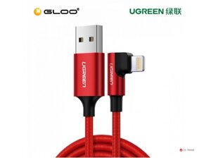 Кабель Ugreen US299 Angled Lightning To USB 2.0 A Male Cable (90° Angle)/Red 1M, 60555