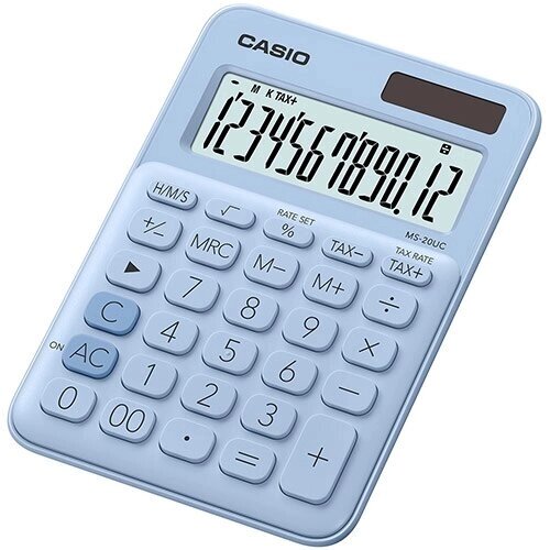 Калькулятор настольный CASIO MS-20UC-LB-W-EC от компании turan - фото 1