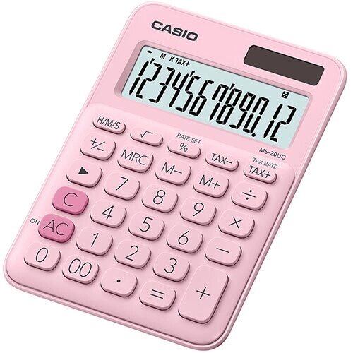 Калькулятор настольный CASIO MS-20UC-PK-W-UC от компании turan - фото 1