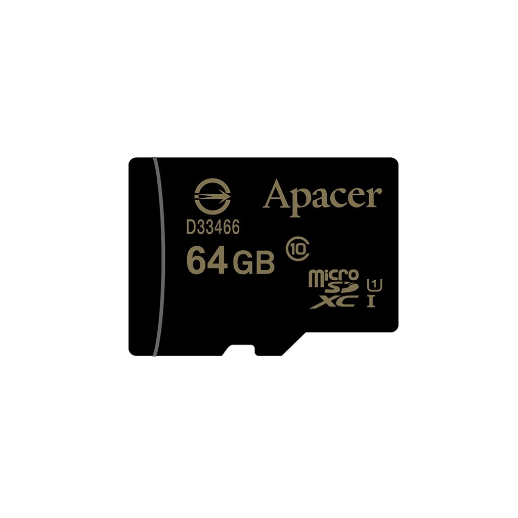 Карта памяти Apacer AP64GMCSX10U1-R 64GB + адаптер от компании turan - фото 1