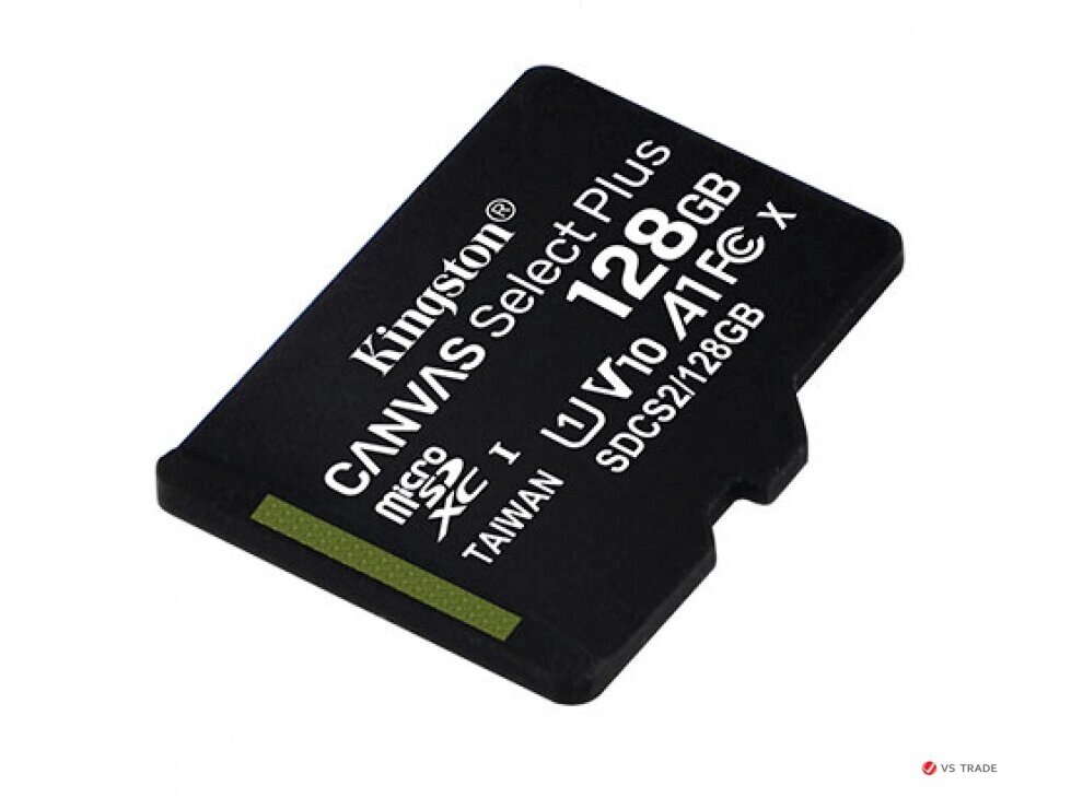 Карта памяти Kingston 128GB microSDXC Canvas Select Plus 100R A1 C10 Single Pack w/o Adapter, SDCS2/128GBSP от компании turan - фото 1