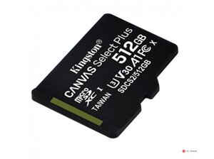 Карта памяти Kingston 512GB microSDXC Canvas Select Plus 100R A1 C10 Single Pack w/o Adapter, SDCS2/